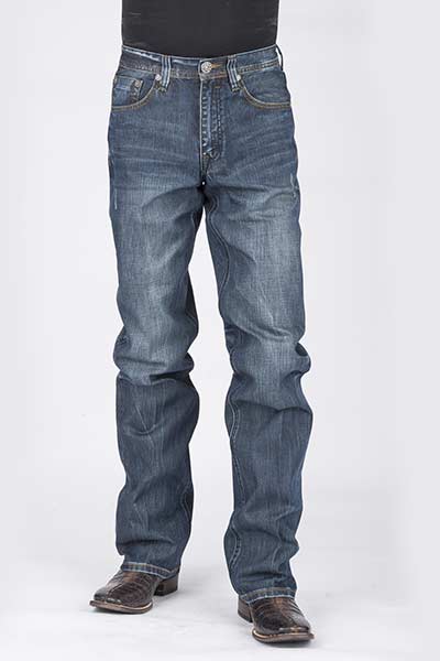Stetson Men's 1312 Modern Fit Jeans w/ Gold 'V' Emroidery - Breeches.com