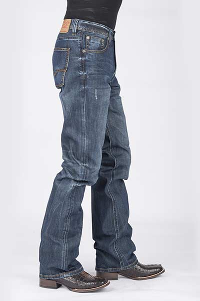 Stetson Men's 1312 Modern Fit Jeans w/ Gold 'V' Emroidery - Breeches.com
