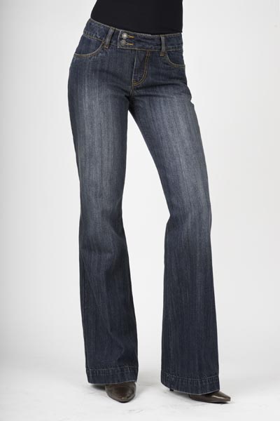 Stetson Women's 214 Dark Wash City  Long Trouser - Breeches.com