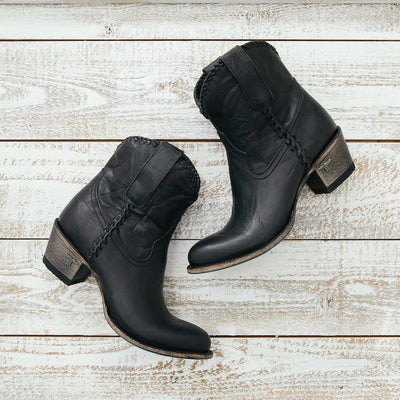 Lane Ladies Charcoal Black Plain Jane Bootie - Breeches.com