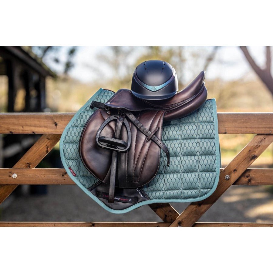 LeMieux Carbon Mesh Air Close Contact Square Saddle Pad - Breeches.com