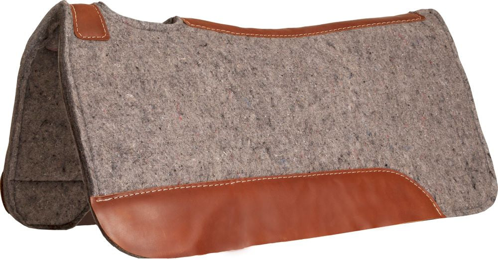 Mustang Blue Horse Grey Felt Contoured Pad
