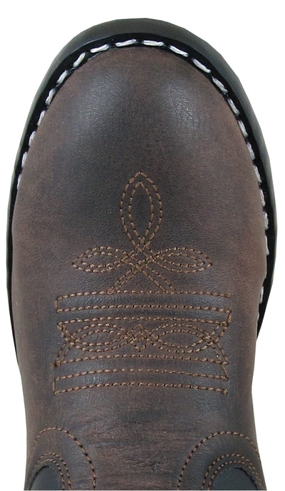 Smoky Mountain Toddler's Monterey Brown/Black Cowboy Boot - Breeches.com