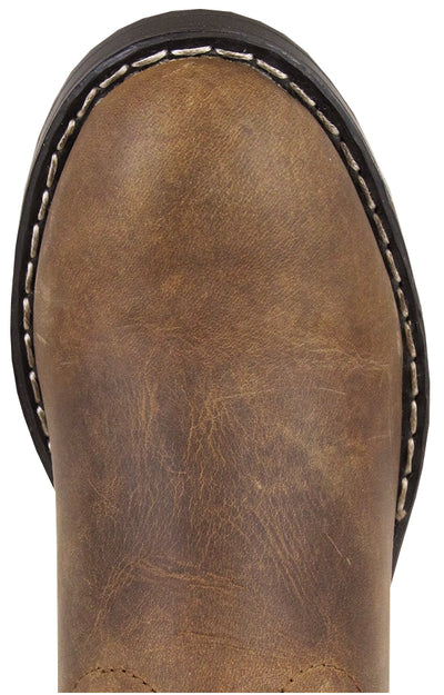 Smoky Mountain Toddler's Roper Brown Leather Western Boot - Breeches.com