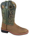 Smoky Mountain Children's Jesse Green Crackle Leather Cowboy Boot - Breeches.com