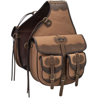 Tough-1 Canvas Trail Bag with Leather Accents_1
