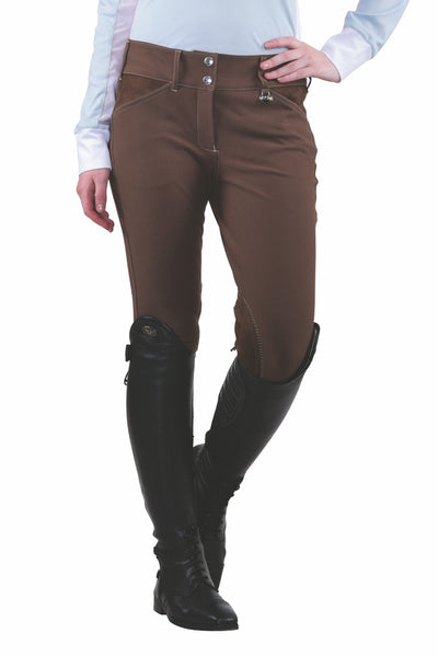 Equine Couture Ladies Sportif Natasha Knee Patch Breeches_16