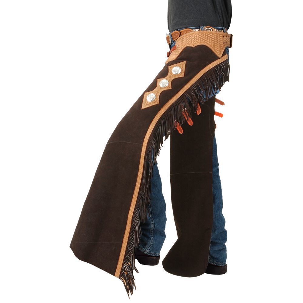 Tough-1 Suede Leather Cutting/Show Chaps_2