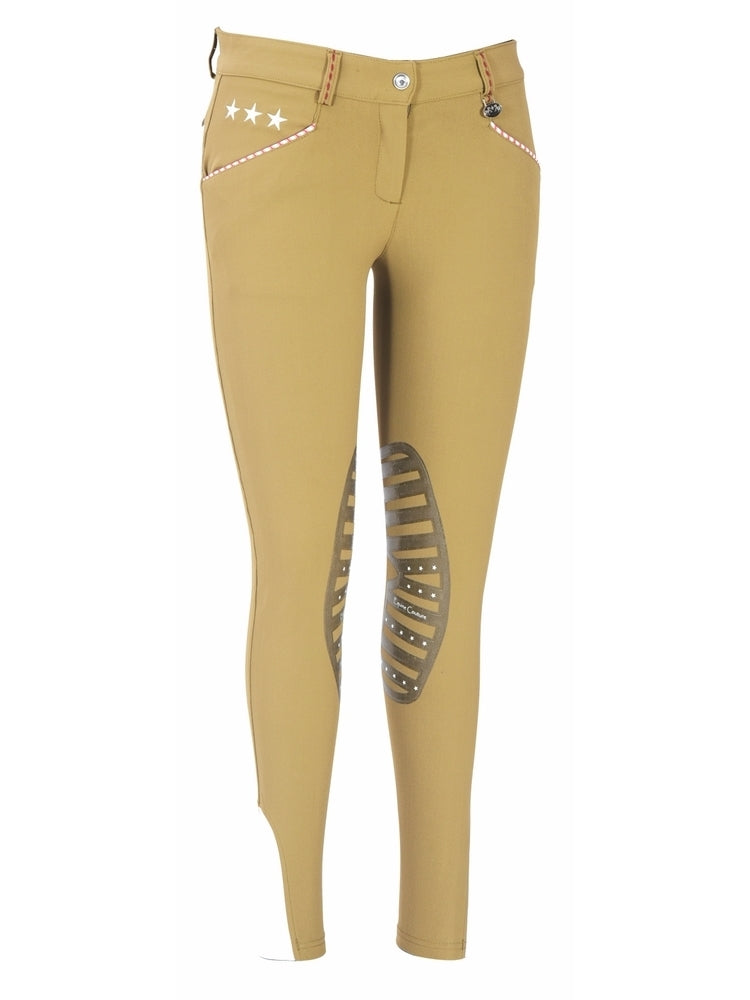 Equine Couture Ladies Stars &amp; Stripes Silicone Knee Patch Breeches_7