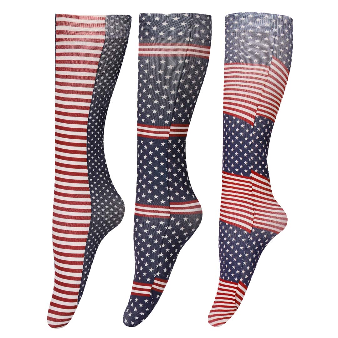 TuffRider Patriotic 3 Pack Socks - Breeches.com